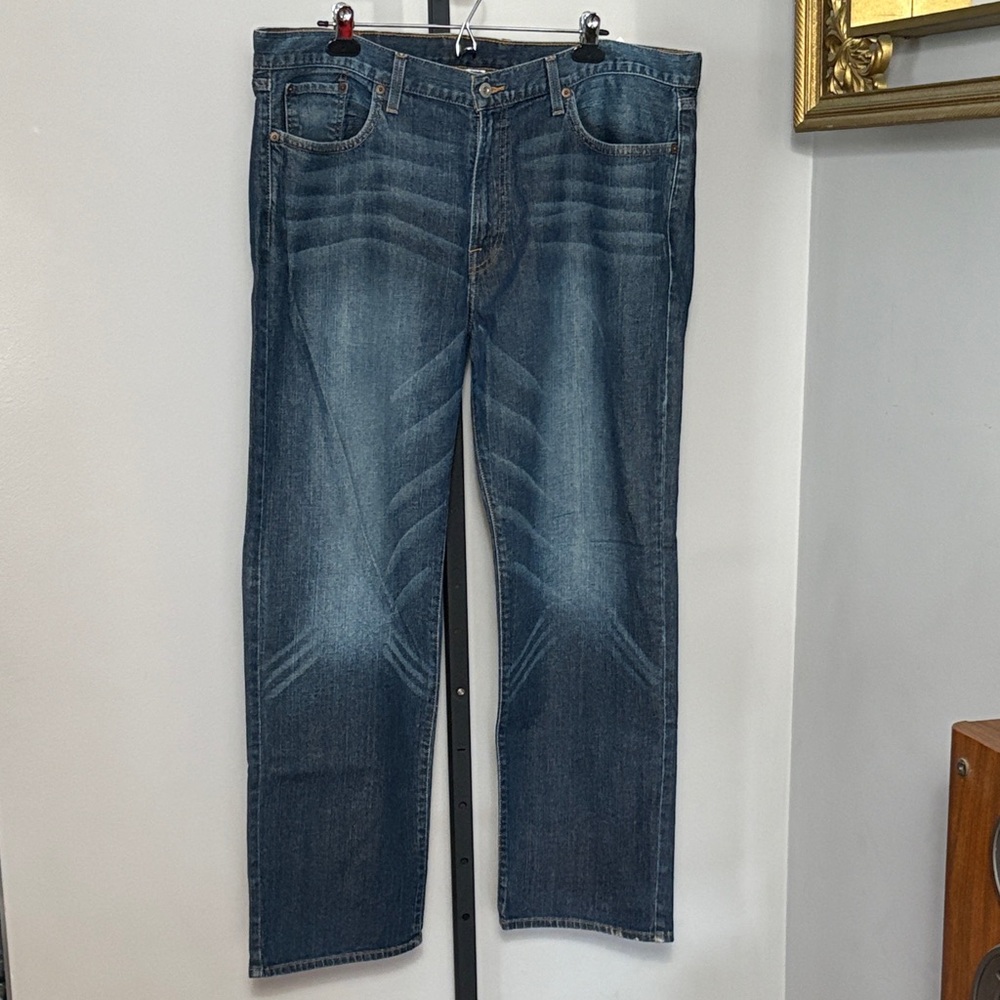 Lucky Brand Size 38 Vintage Straight Fit Short Inseam Denim Jeans